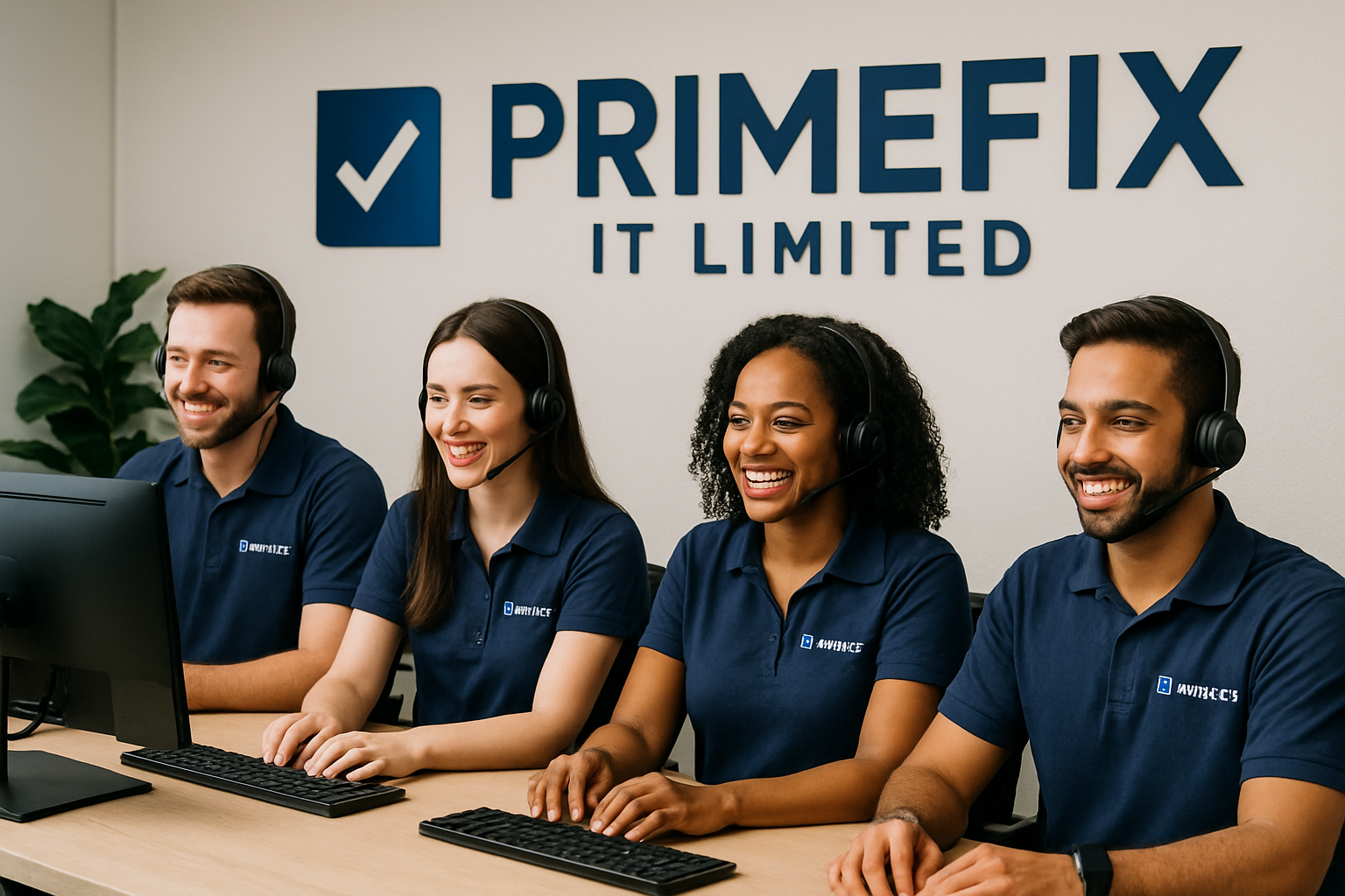 PrimeFix IT Limited team providing excellent customer service
